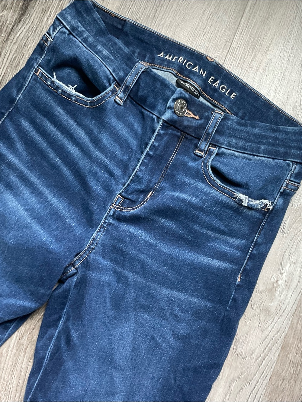 American Eagle Navy Blue Stretch Denim Jeans A0091
